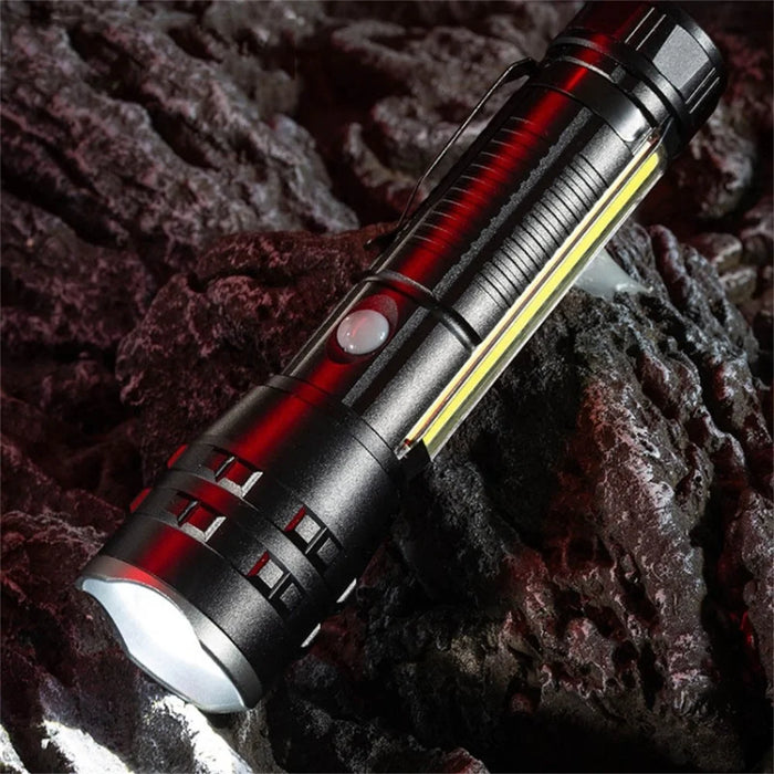 P27 Pen Clip Flashlight High Brightness Outdoor Emergency Torch with Magnetic Base ( No Battery ) - 2