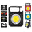 W5134 Mini LED Flashlight Keychain Light with Bottle Opener Portable High Brightness Magnetic Lamp - Black - 3