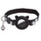 For AirTag Tracker Protector Cat Ear Design Silicone Case Pet Collar with ID Address Tag - Black - 1