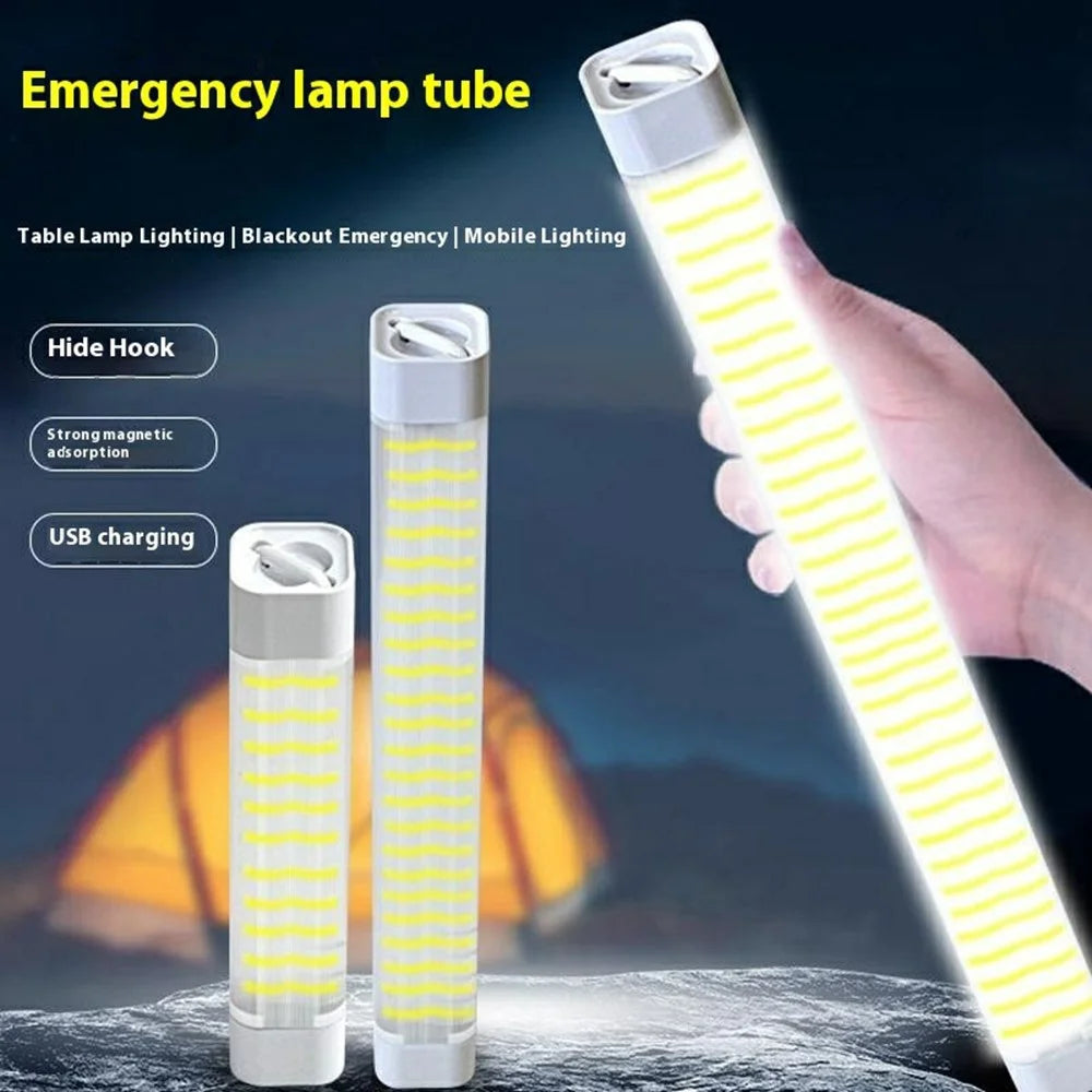 20W 65000K Waterproof LED Rechargeable Light Tube Magnetic Hanging Outdoor Emergency Lamp - 2