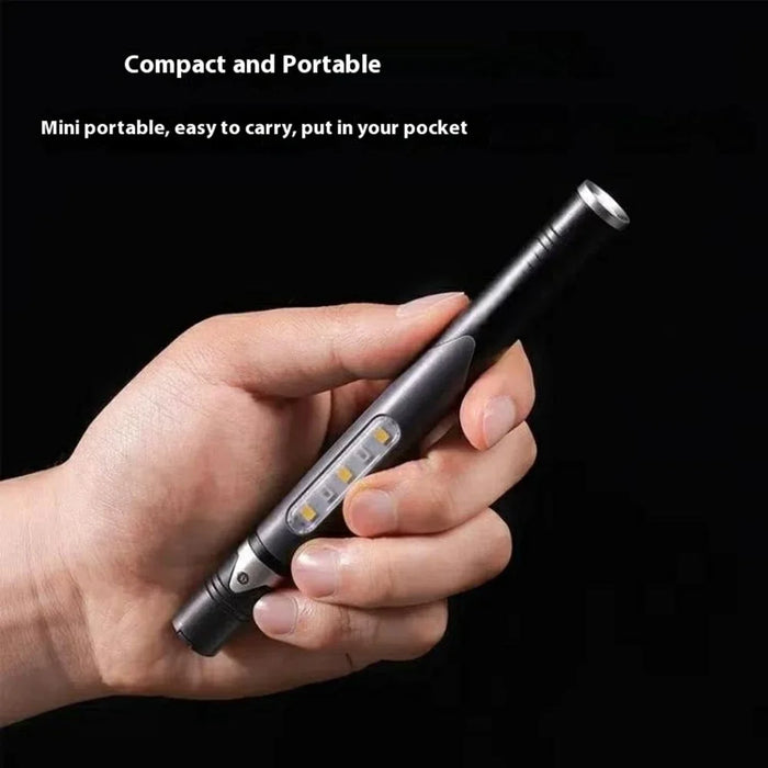 B35 Pen Light Portable Flashlight Dual with Color Light Source for Medical Examination  /  Outdoor Emergency - Grey - 6