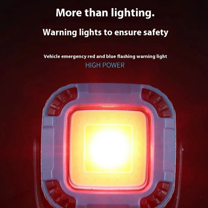 W8129-5 Mini Square Work Light for Outdoor Camping Tent LED Lamp with Magnetic Base - Blue - 2