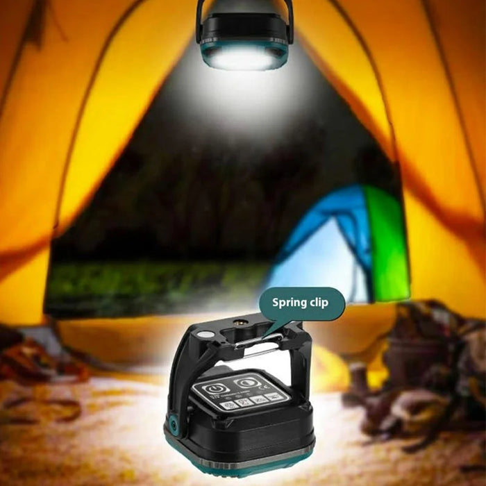 W8129-5 Mini Square Work Light for Outdoor Camping Tent LED Lamp with Magnetic Base - Blue - 7