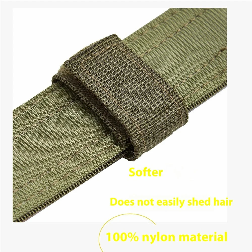 For AirTag Tracker PU Protective Case Hydrogel Film Medium Large Pet Tactical Nylon Collar Set - Black / M - 5