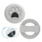 For Apple AirTag Tracker Silicone Case Pet Collar Attachment Dog Paw Pattern Anti Drop Protective Cover - White - 1