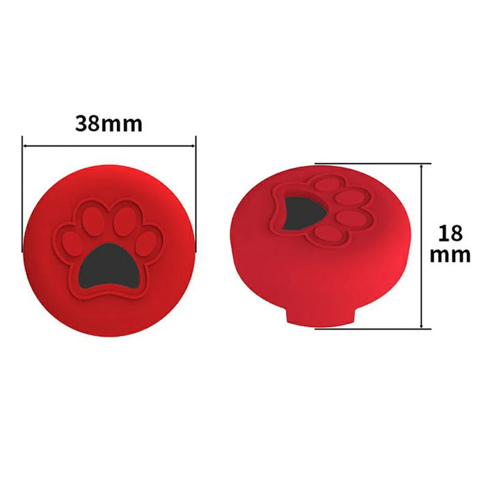 For Apple AirTag Tracker Silicone Case Pet Collar Attachment Dog Paw Pattern Anti Drop Protective Cover - White - 7