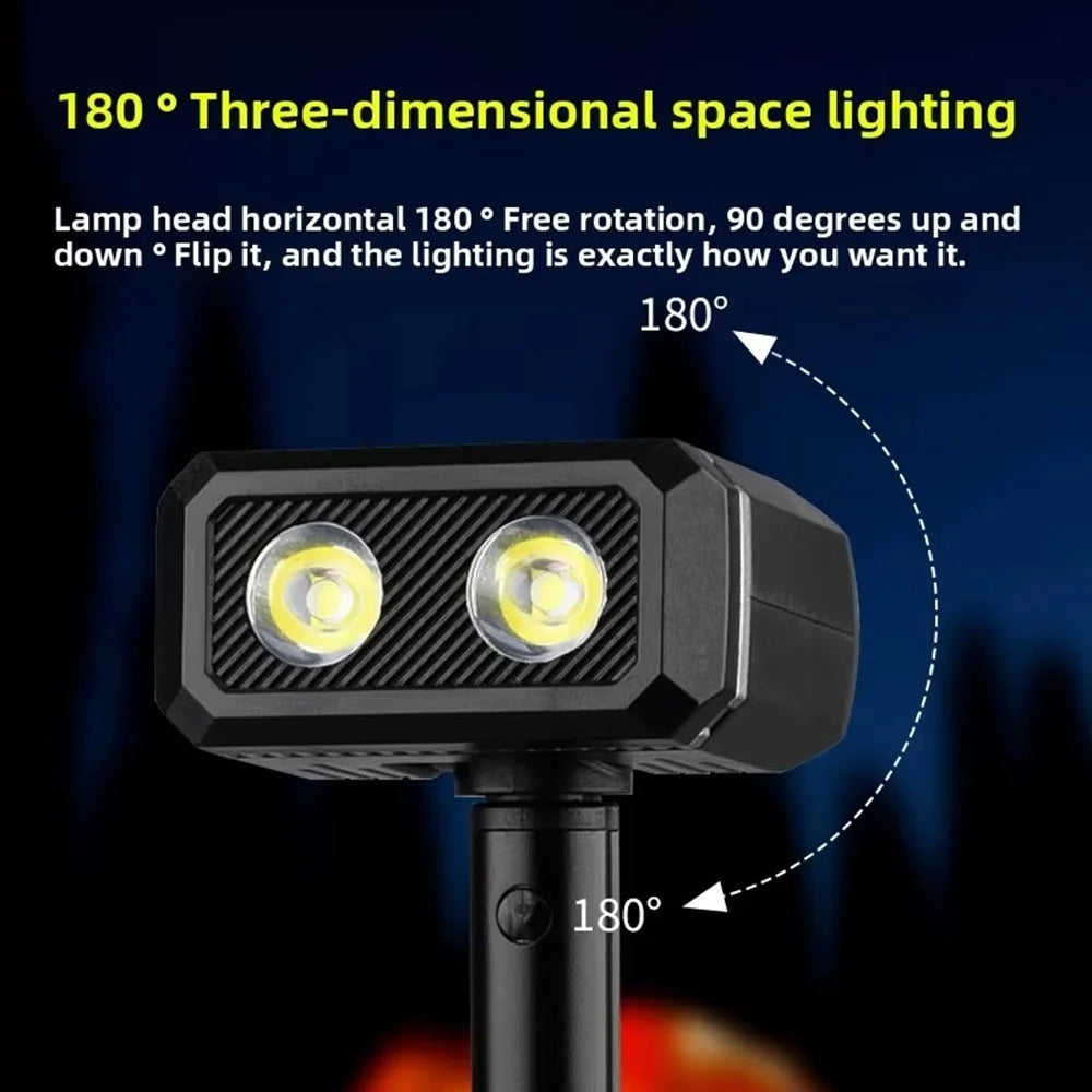 TG-GZ04301 Rechargeable LED Work Light Stretchable Rotatable Flashlight with Magnetic Base and Type-C Charging for Car Repair - 4