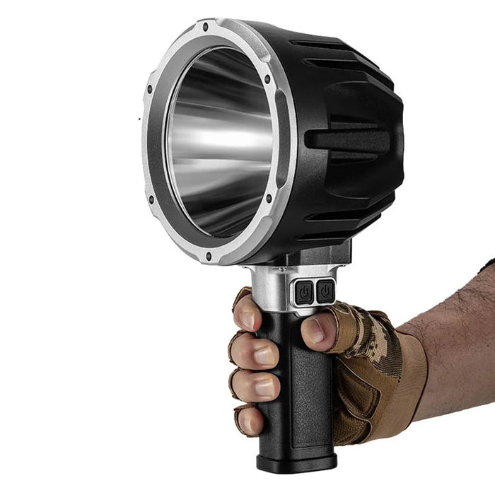 W5219B Size L Handheld Searchlight Built-in 3000mAh Battery P50 + COB LED Work Light Outdoor Warning Lamp - 3
