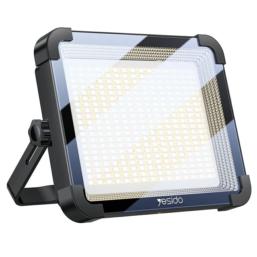 YESIDO DH17 Outdoor Floodlight Emergency Light 600 LED Fill Light 10000mAh Battery for Camping / Fishing - Black - 1