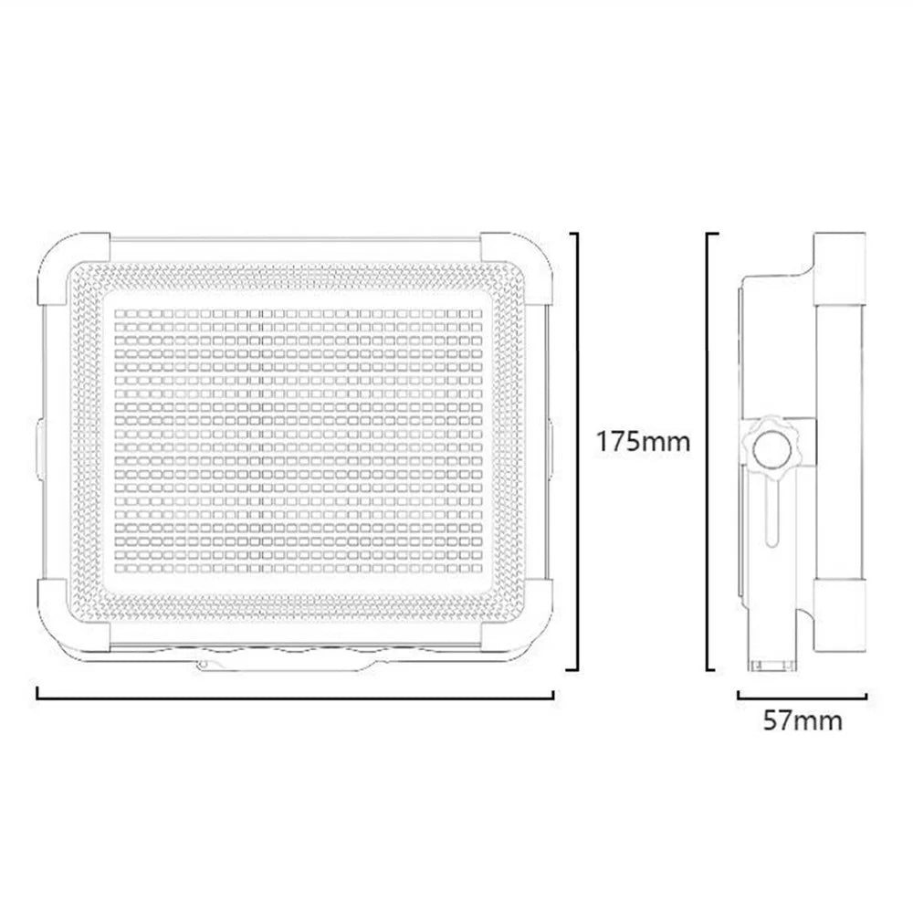 YESIDO DH17 Outdoor Floodlight Emergency Light 600 LED Fill Light 10000mAh Battery for Camping / Fishing - Black - 6
