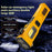 W5214 Multi-Function Work Light Solar Car Emergency Flashlight with Strong Magnet  /  Window Breaker  /  Safety Hammer - Yellow - 3