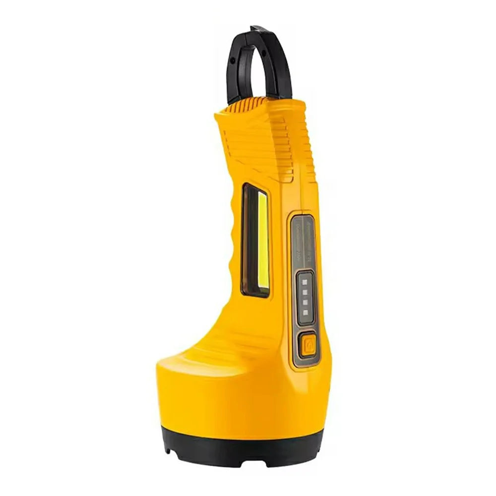 W5217 Multifunctional Flashlight Solar Powered LED Emergency Work Light with Power Bank Function - Yellow - 2