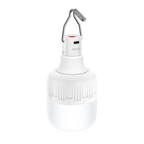 YESIDO DH14 12-LED Rechargeable Emergency Light Bulb 3-Level Adjustable Hanging Camping Lantern - White - 1