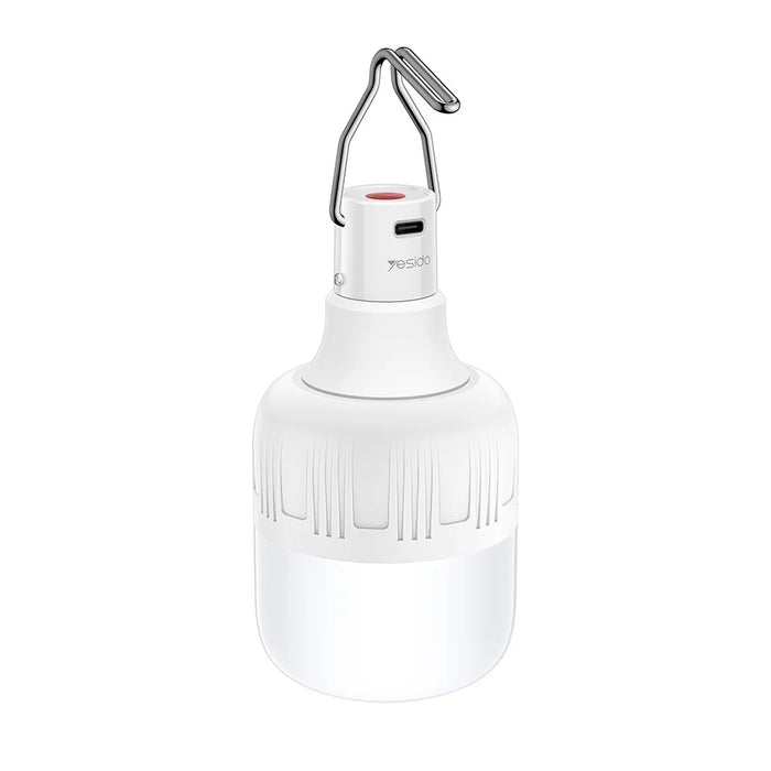 YESIDO DH14 12-LED Rechargeable Emergency Light Bulb 3-Level Adjustable Hanging Camping Lantern - White - 1