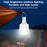 YESIDO DH14 12-LED Rechargeable Emergency Light Bulb 3-Level Adjustable Hanging Camping Lantern - White - 2