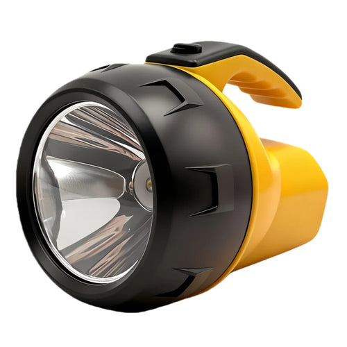 3W Outdoor LED Flashlight 3 Modes High Brightness Handheld Searchlight for Camping Hiking - Yellow - 1