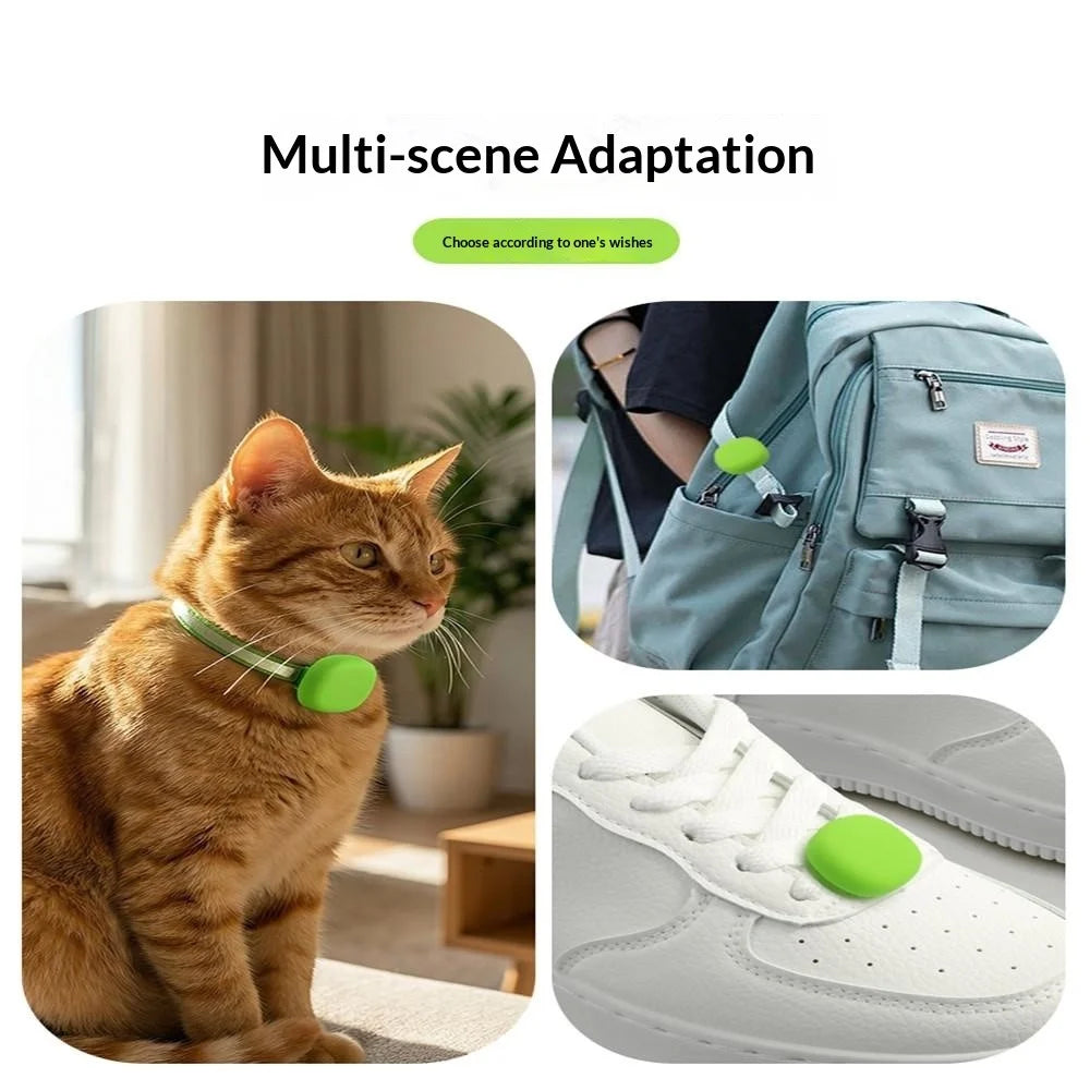 Silicone Case for Tile Sticker(2024) Bluetooth-compatible Pet Tracker Cover Pet Collar Protective Cover - Green - 3