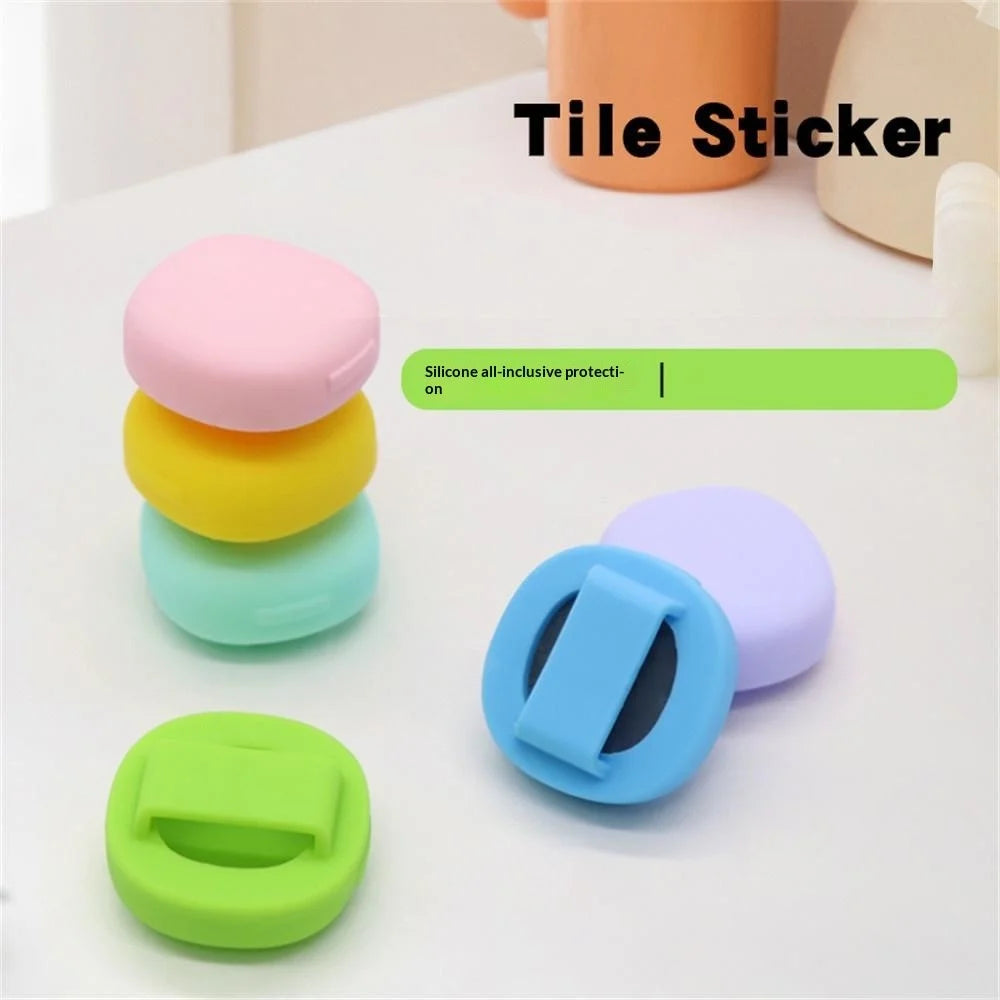 Silicone Case for Tile Sticker(2024) Bluetooth-compatible Pet Tracker Cover Pet Collar Protective Cover - Green - 5