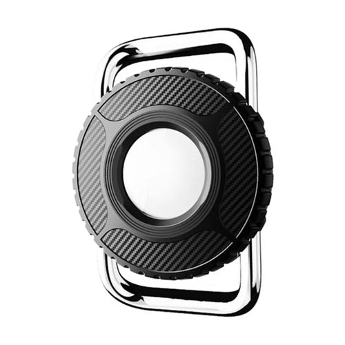 Waterproof Protective Case for Apple AirTag / AirTag (2nd Generation) Stainless Steel Metal Clip Anti Drop Pet Collar Tracker Waterproof Cover - Black - 1