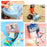 Wet Dry Separation Large Capacity Waterproof Oxford Fabric Beach Swimming Storage Bag Travel Organizer - Dark Blue Stars - 5