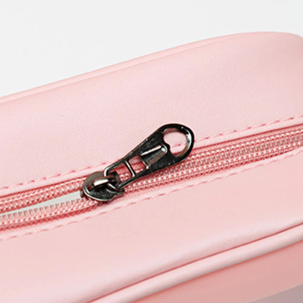 PVC Cosmetics Bag Toiletry TPU Bag Travel Bag Waterproof Aboard Bag for Travel Gifts and Daily Use, Size: S - Pink - 2