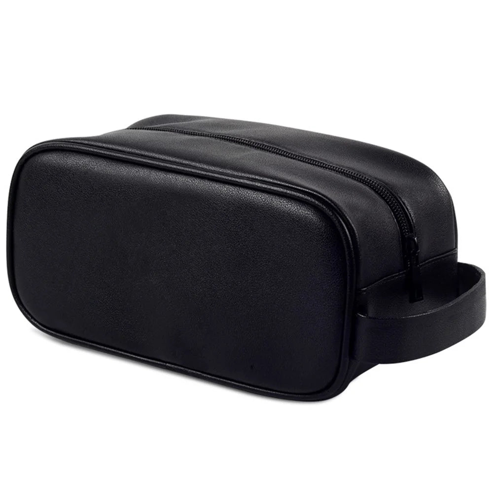 TRABELE TSN0125 Men's PU Leather Stylish Makeup Bag Storage Bag Traveling Accessory Toiletries - 3