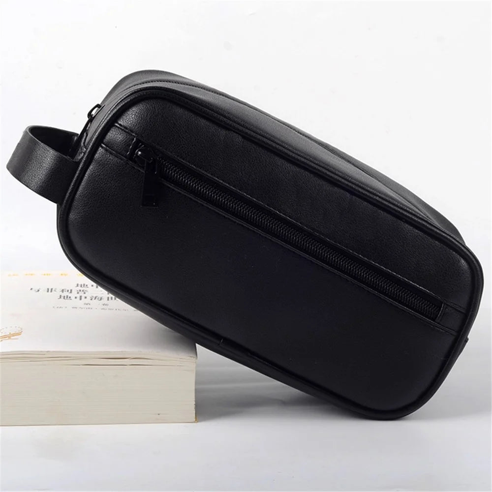 TRABELE TSN0125 Men's PU Leather Stylish Makeup Bag Storage Bag Traveling Accessory Toiletries - 6