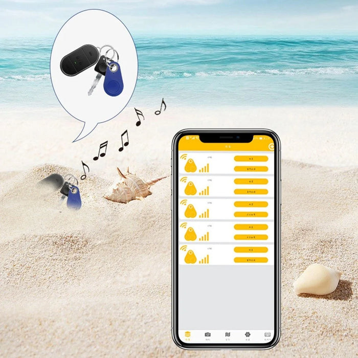 FD-01 Smart Bluetooth-compatible Item Locator Two-Way Finder Key Wallet Dog Tracker Anti-Lost Tag Alarm Reminder - Black - 4