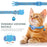 For AirTag Silicone Case Reflective Pet Collar GPS Tracker Protective Cover with Bell - Blue - 2