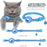 For AirTag Silicone Case Reflective Pet Collar GPS Tracker Protective Cover with Bell - Blue - 3