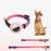 Compatible with AirTag Silicone Case Pet Cat Collar GPS Tracker Protective Cover with Bell, with Front Back Film Set - Gradient Orange - 2