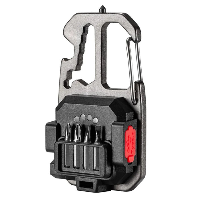 W5138 Portable Mini Flashlight Rechargeable COB Light Bottle Opener Screwdriver Multifunctional Lamp - 3