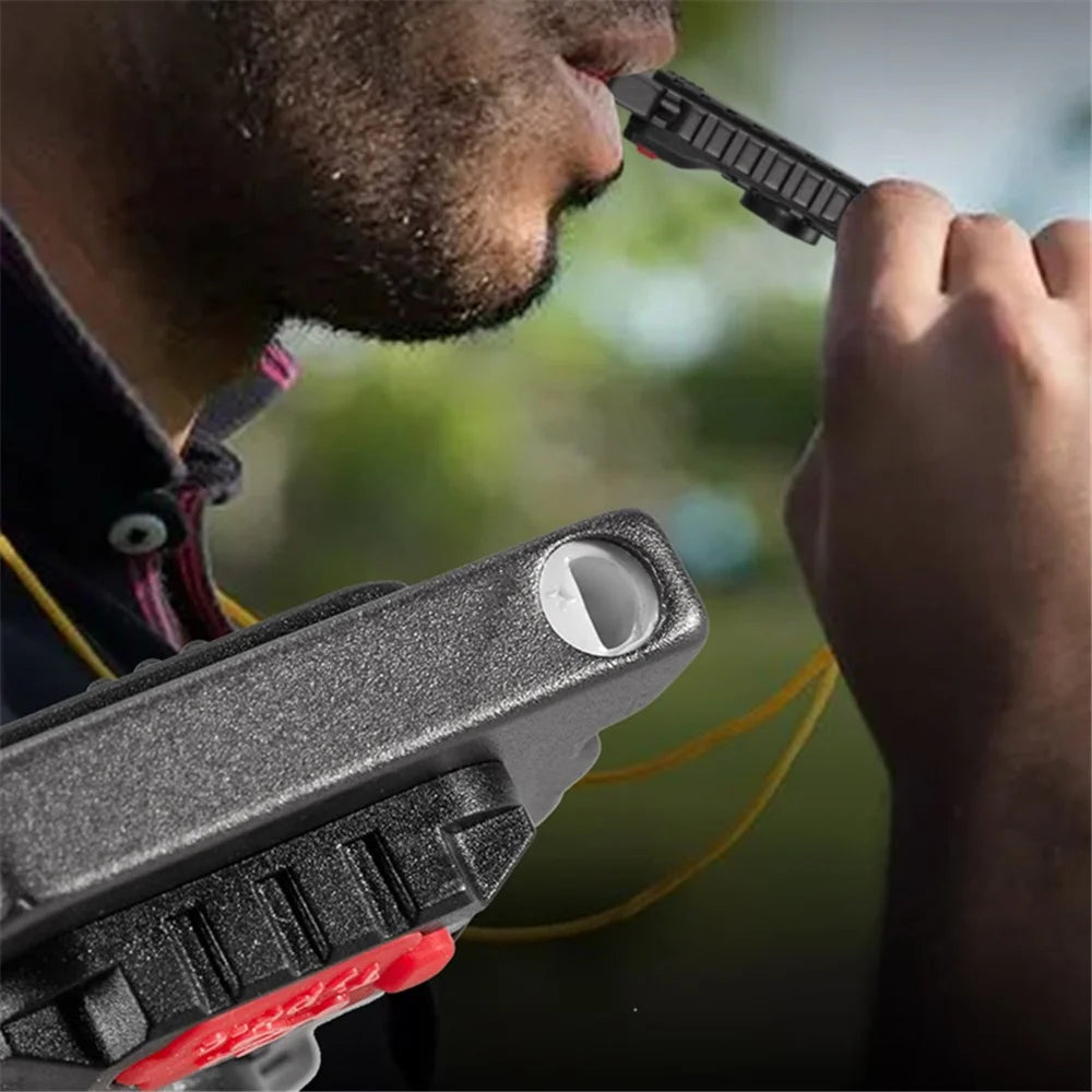 W5135 Mini COB Flashlight Rechargeable Light Whistle Emergency Survival Window Keychain Flashlight - 7