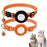 2Pcs / Set Protective Case for AirTag Reflective Nylon Pet Collar GPS Tracker Silicone Cover with Bell - Orange - 1
