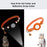 2Pcs / Set Protective Case for AirTag Reflective Nylon Pet Collar GPS Tracker Silicone Cover with Bell - Orange - 2