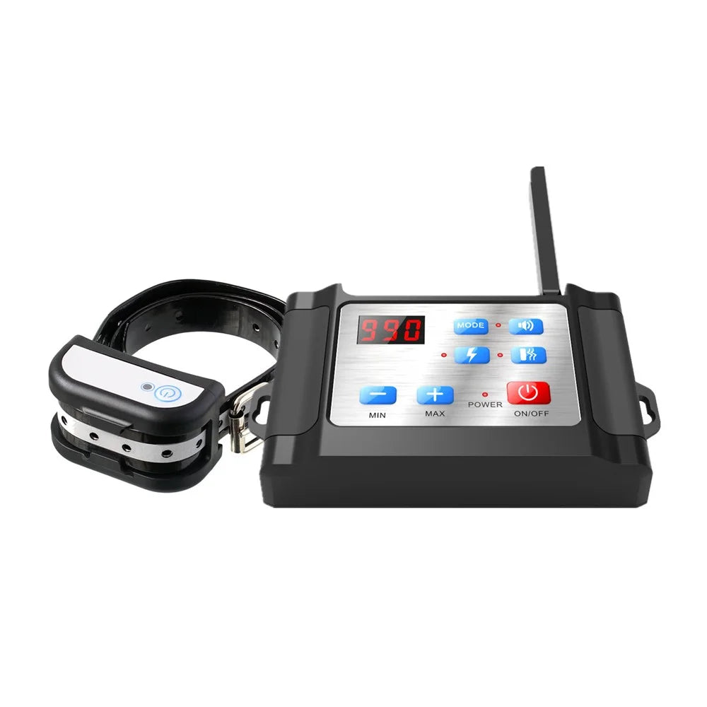 888 Wireless Electronic Dog Fence System Pet Training Rechargeable Electric Collar, 1 Transmitter+1 Receiver - EU Plug - 3