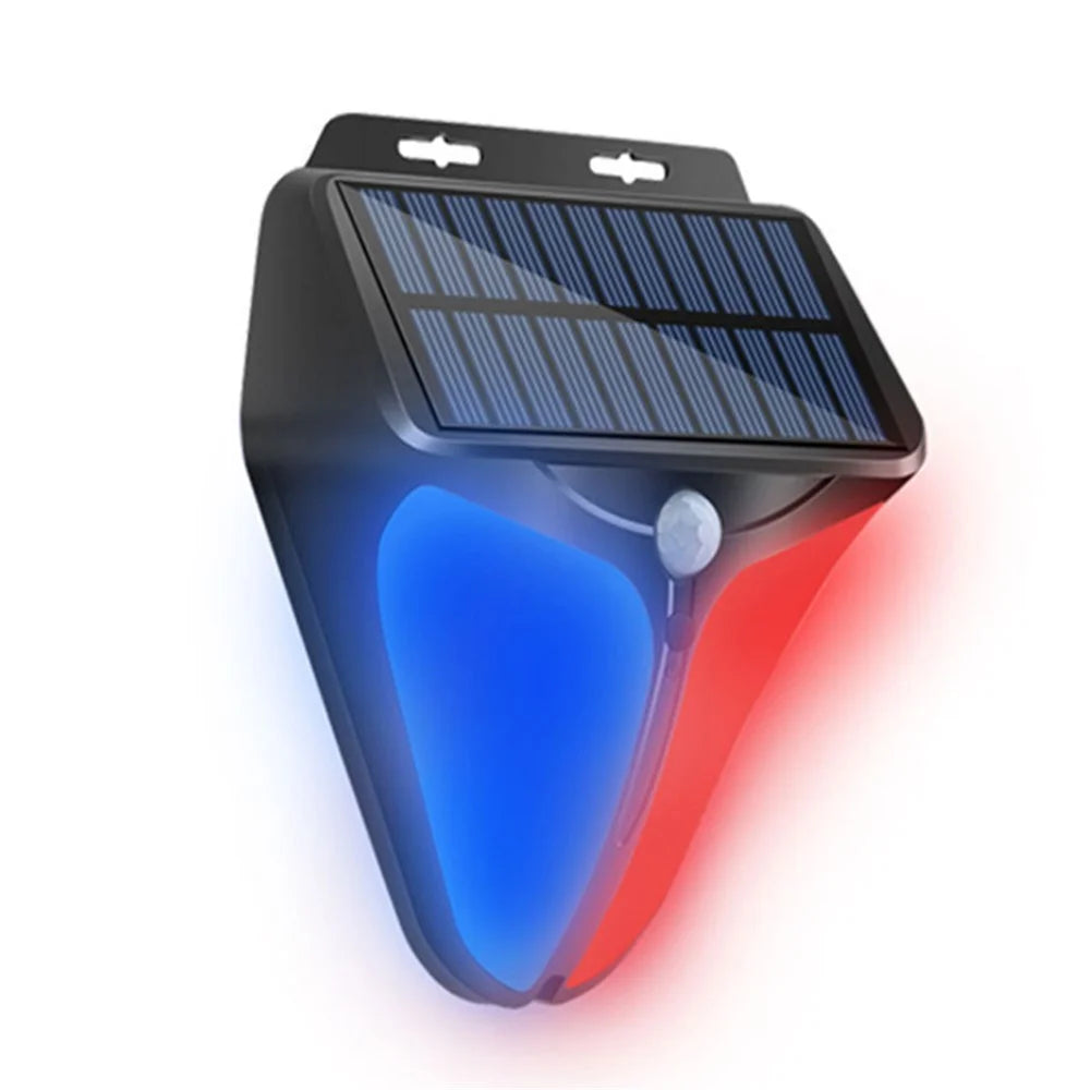 Solar Power Motion Sensor Alarm Light for Garden, Farm, Fishing Ponds, Factories, Yards Warning Lights - 1