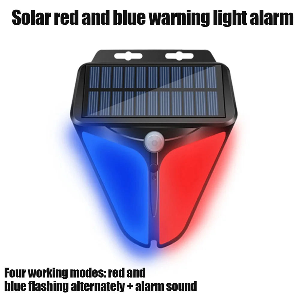 Solar Power Motion Sensor Alarm Light for Garden, Farm, Fishing Ponds, Factories, Yards Warning Lights - 4