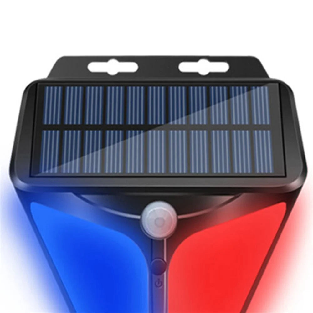 Solar Power Motion Sensor Alarm Light for Garden, Farm, Fishing Ponds, Factories, Yards Warning Lights - 5