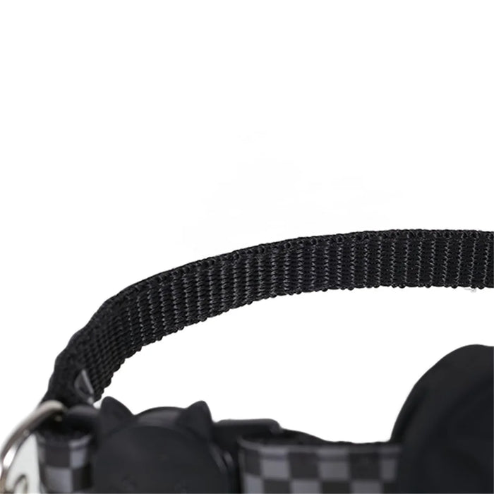 Dog Tracking Collar for Apple AirTag Adjustable Reflective Pet Collar Silicone Cover with Pendant - 7