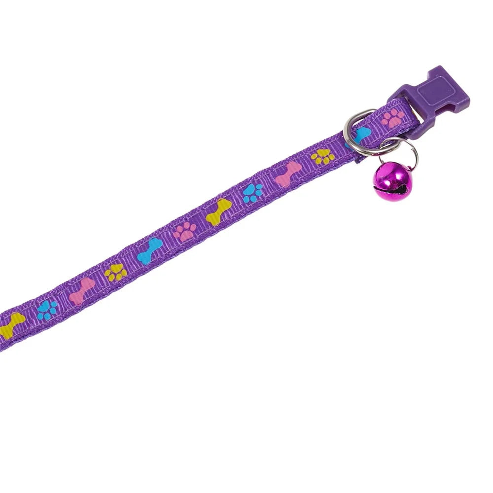 Silicone Case for AirTag Tracker Adjustable Pet Collar Anti-lost Cat Collar with Bell - Purple - 3