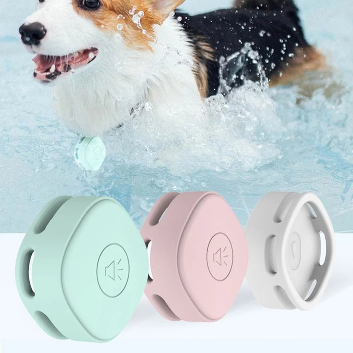 Compatible with Samsung Galaxy SmartTag Bluetooth-compatible Tracker Waterproof Silicone Case Protective Cover for Pet Collar - Baby Blue - 2