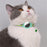 Silicone Case for AirTag Reflective Nylon Pet Collar GPS Tracker Cover with Bell Pendant - Fluorescent Green+Green - 2