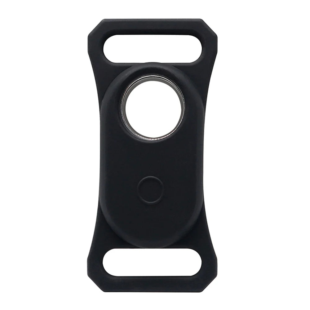 Pet Collar Tracker Silicone Case for Samsung Galaxy SmartTag2 Shockproof Cover - Black - 1