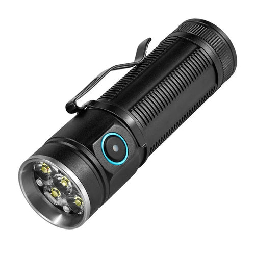 W5184 6-LED Flashlight with Clip for Camping Fishing Light High Brightness Battery-Operated Night Light - 1