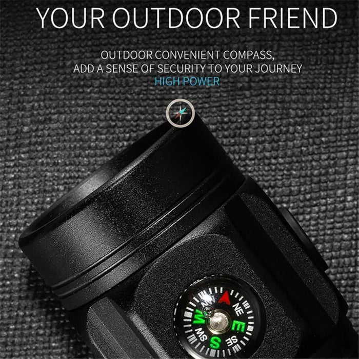 W5182 Portable Flashlight with Clip, High Brightness 3-LED Night Light Battery-Operated Mini Light for Camping Fishing - 3