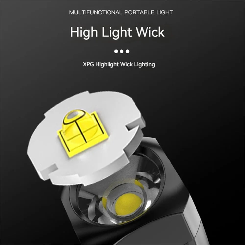 MNS3 Outdoor Keychain Mini Flashlight Magnetic Emergency Lighting Tool Portable LED Night Light - 2
