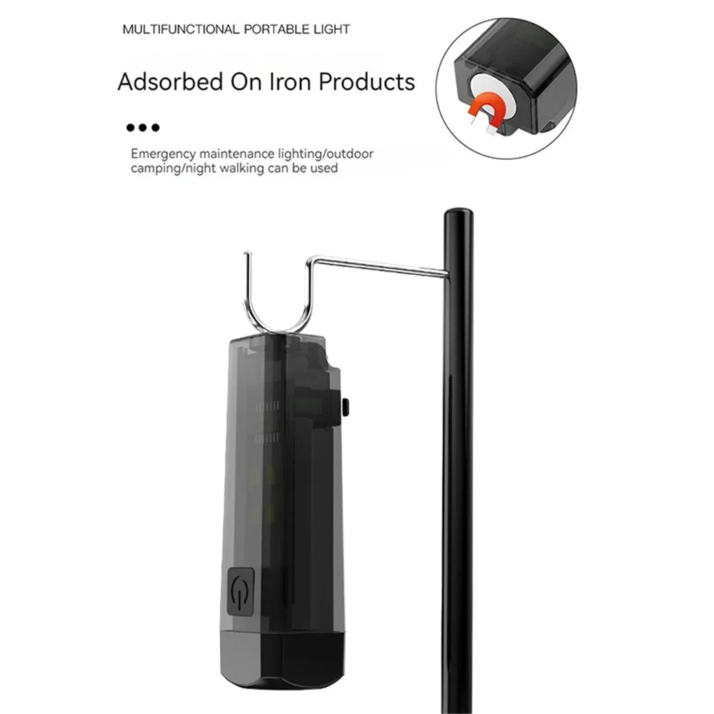 MNS3 Outdoor Keychain Mini Flashlight Magnetic Emergency Lighting Tool Portable LED Night Light - 3