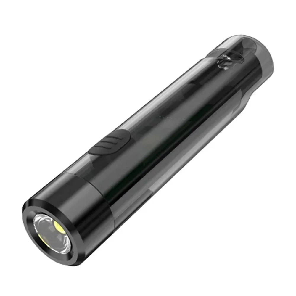 MNS1 Mini Portable Flashlight Outdoor Emergency Whistle Camping Hiking Torch with Keychain - 1