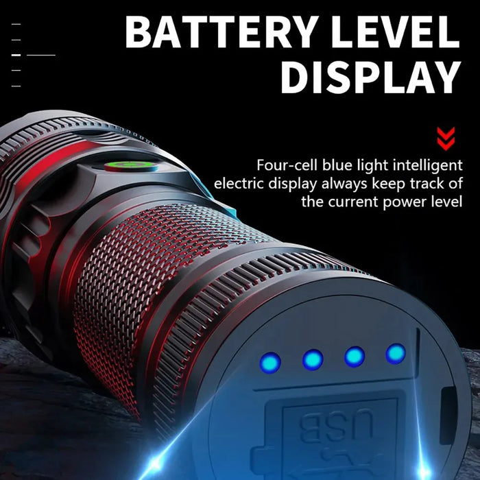 A56 Zoomable Flashlights Waterproof Handheld Rechargeable LED Tactical Flash Light - 3